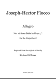 Allegro No. 10 from the Suite in G op 1/1