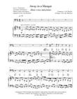 Away in a Manger (bass vocal solo or unison, with piano accompaniment)