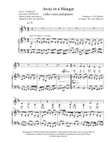 Away in a Manger (alto vocal solo or unison, with piano accompaniment)