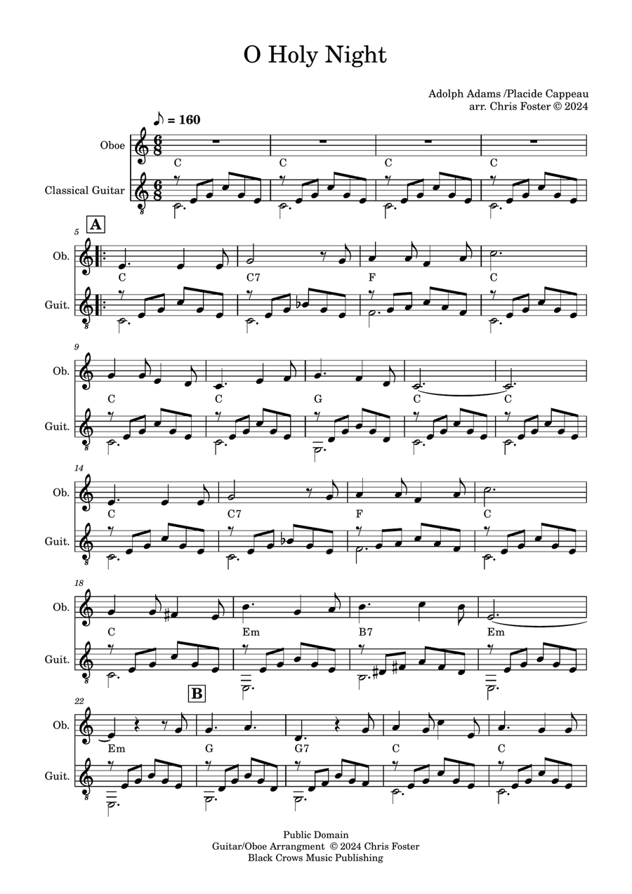 O Holy Night O Holy Night English Horn scores gallery preview page 1