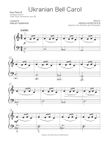 Ukranian Bell Carol - EASY PIANO B