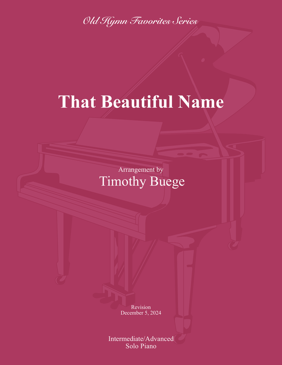 That Beautiful Name Piano Solo scores gallery preview page 1