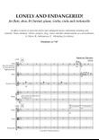 LONELY AND ENDANGERED, for Chamber Ensemble