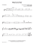 Who Loves You (arr. Alan Billingsley) - Synthesizer II