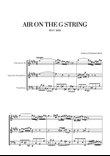 Johann Sebastian Bach - Air on the G String 2 (for Clarinet, Soprano Saxophone and Trombone)