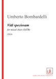 VIDI SPECIOSAM for mixed choir (SATB)