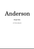 Sleigh Ride by Leroy Anderson for Clarinet Quartet (3 Clarinets and Bass clarinet)