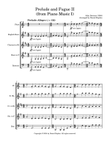 Prelude and Fugue II from Piano Music I (arranged for woodwind quintet)