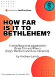 Geoffrey Shaw | How Far Is It To Bethlehem? (Carol) | Brass Trio and Piano