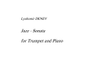 Sonata for Trumpet and piano