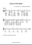 Carol of the Bells - vocal round