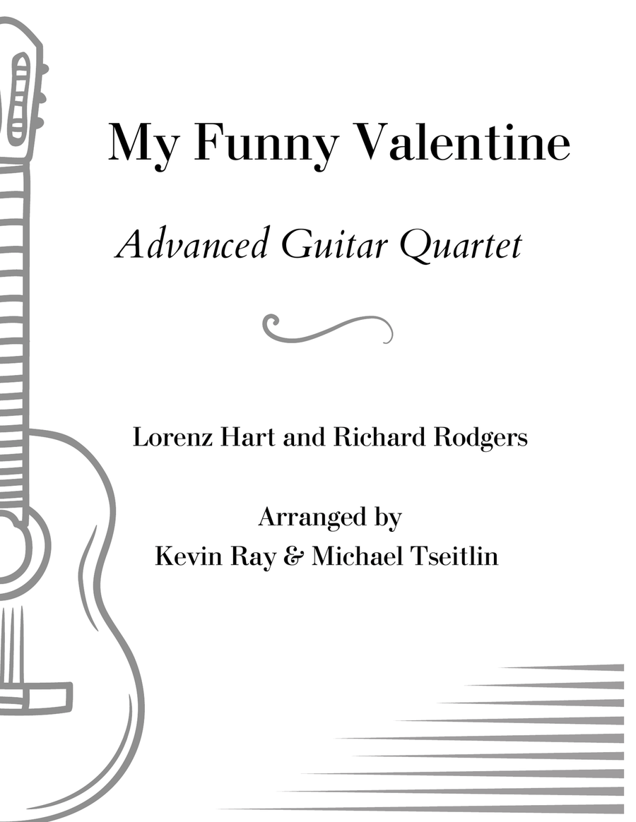 My Funny Valentine Guitar Ensemble scores gallery preview page 1