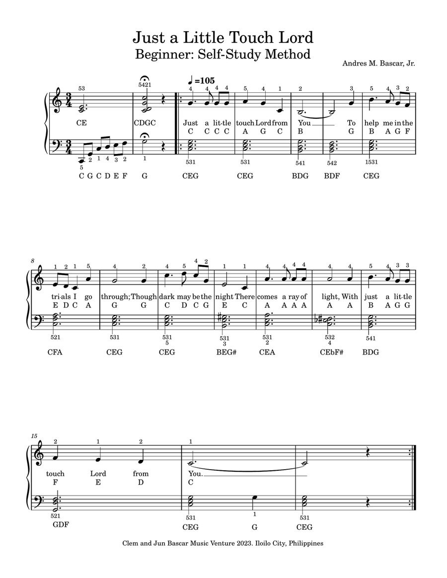 Just a Little Touch Lord Just a Little Touch Lord A Cappella scores gallery preview page 1