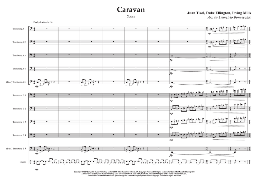 Caravan Caravan Trombone scores gallery preview page 1