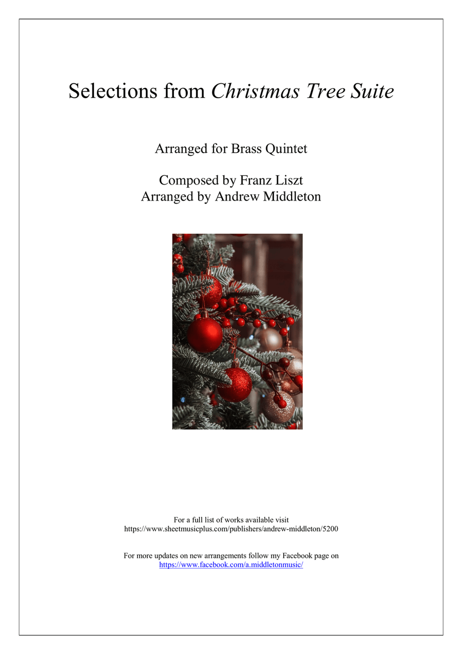 Christmas Tree Suite arranged for Brass baND Brass Quintet scores gallery preview page 1