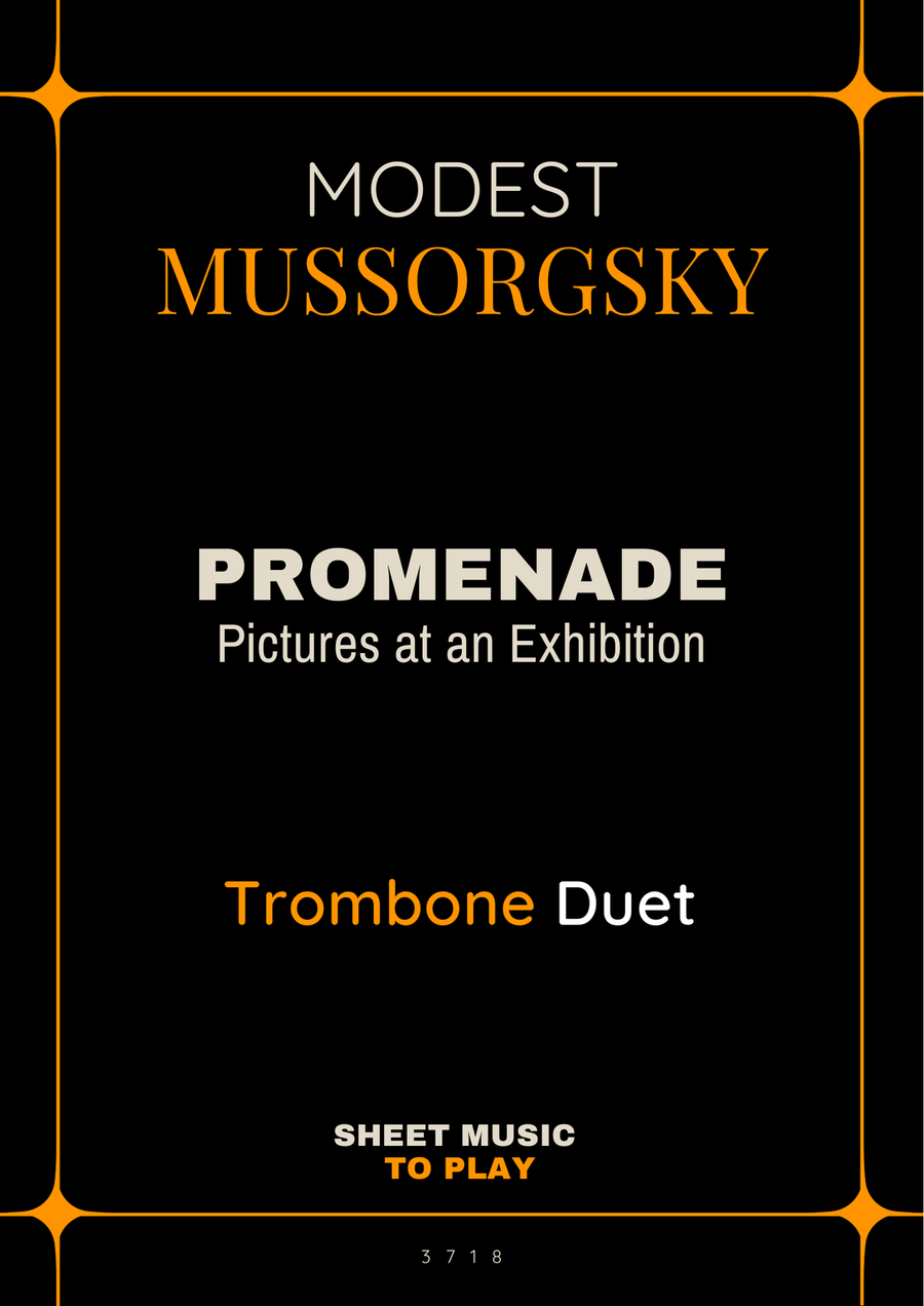 Pictures at an Exhibition - Promenade - Trombone Duet Trombone Duet scores gallery preview page 1