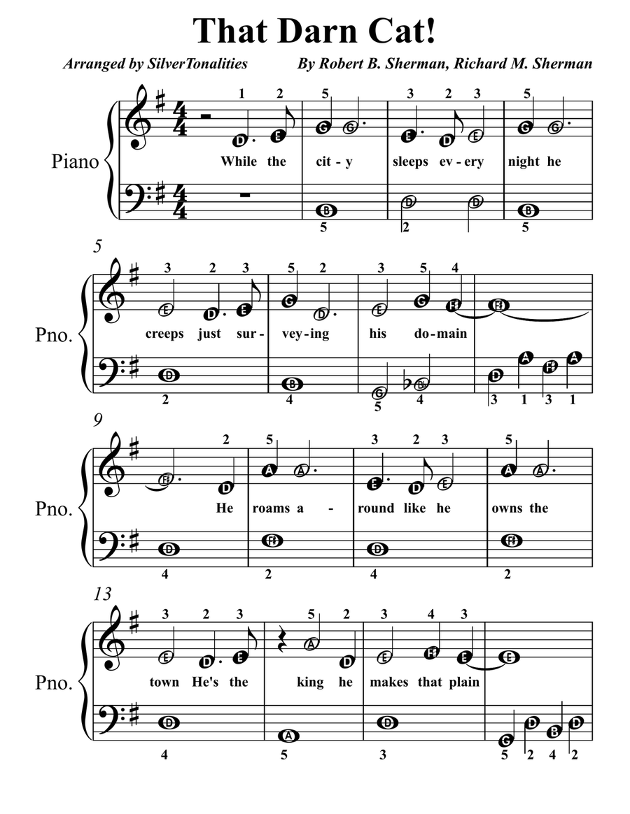 That Darn Cat! That Darn Cat! Piano Method scores gallery preview page 1
