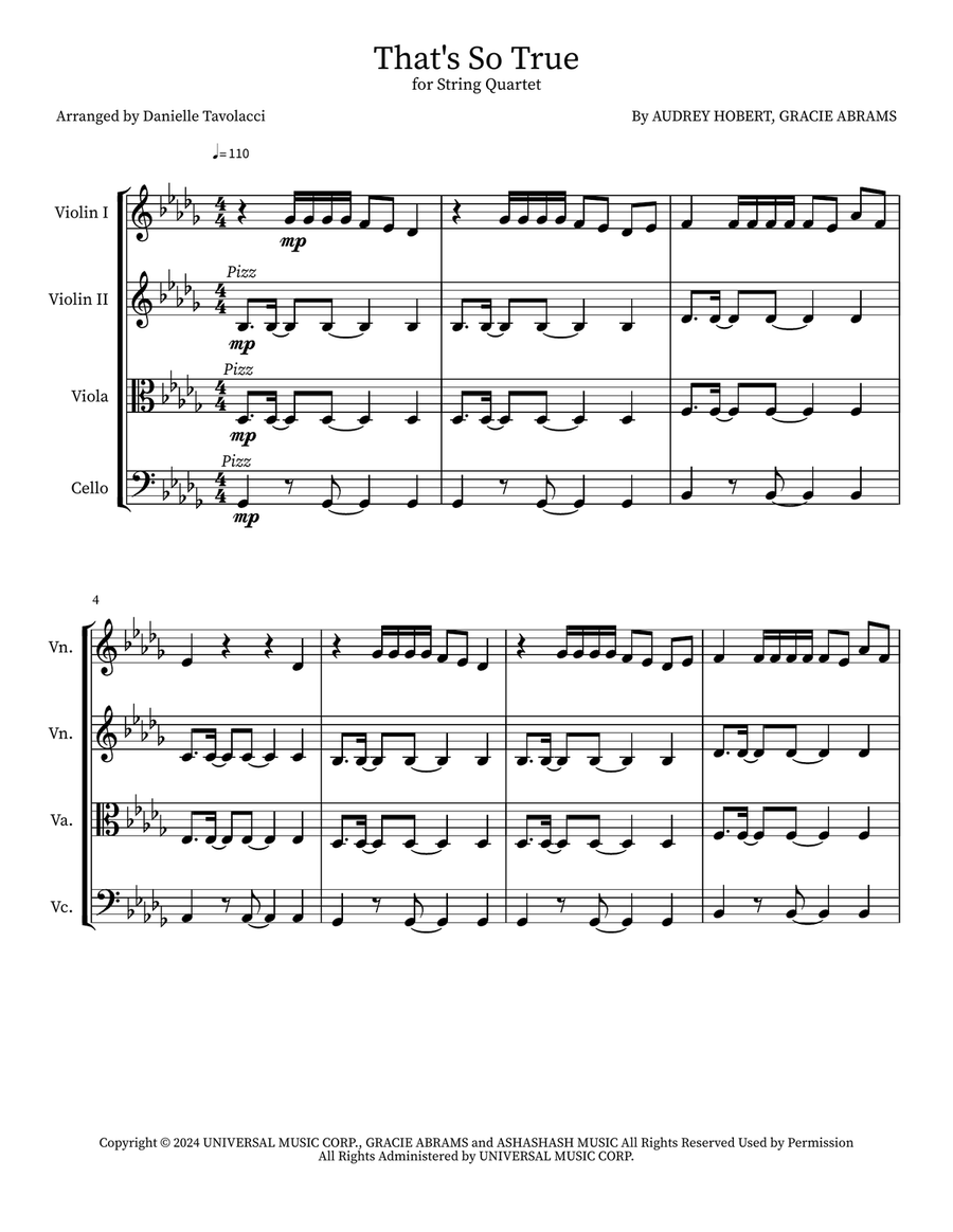 That's So True That's So True Small Ensemble scores gallery preview page 1