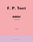 Addio! by Tosti, in F Major