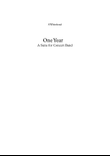 One Year - A Suite for Windband