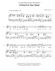 A Pencil In Your Hand (2-part choir - (SA)