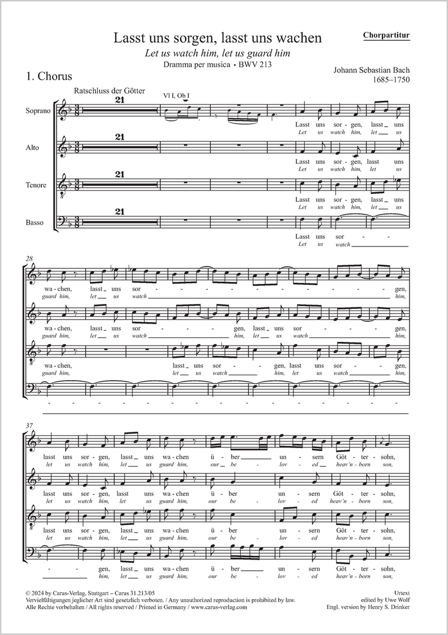 Let us watch him, let us guard him 4-Part scores gallery preview page 1