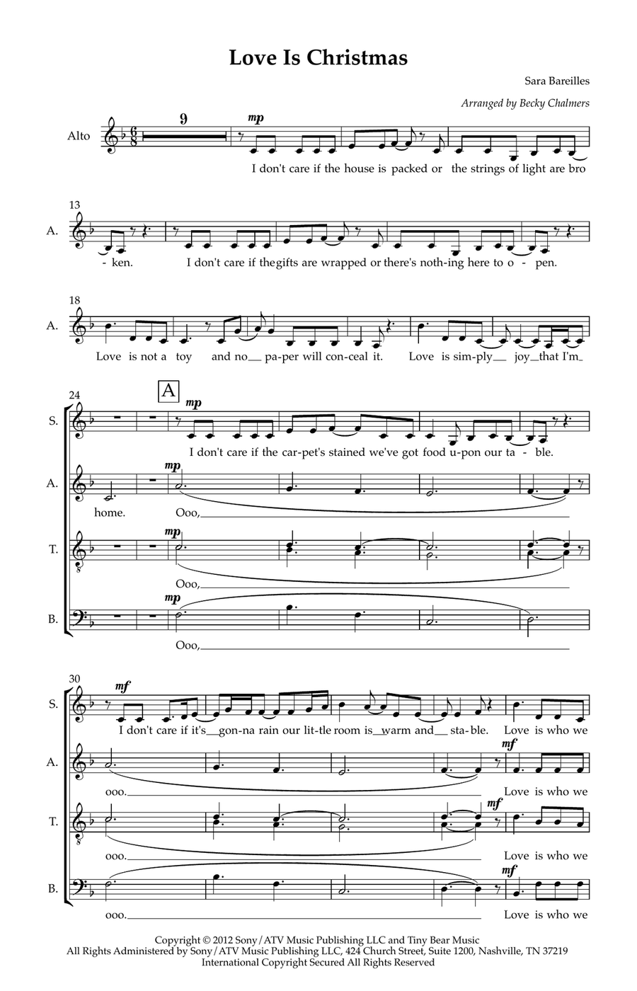 Love Is Christmas Love Is Christmas Divisi scores gallery preview page 1