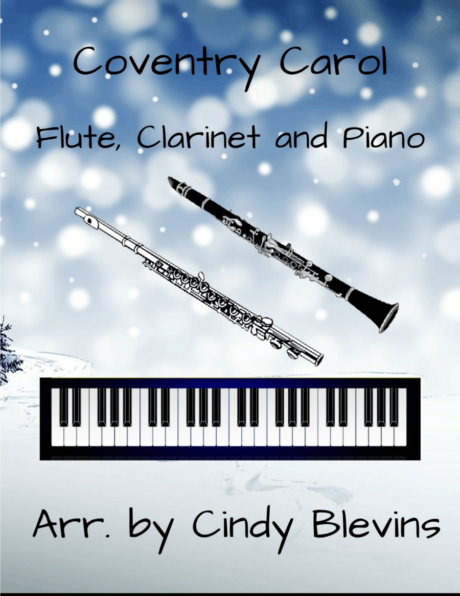 Coventry Carol, for Flute, Clarinet and Piano Small Ensemble scores gallery preview page 1