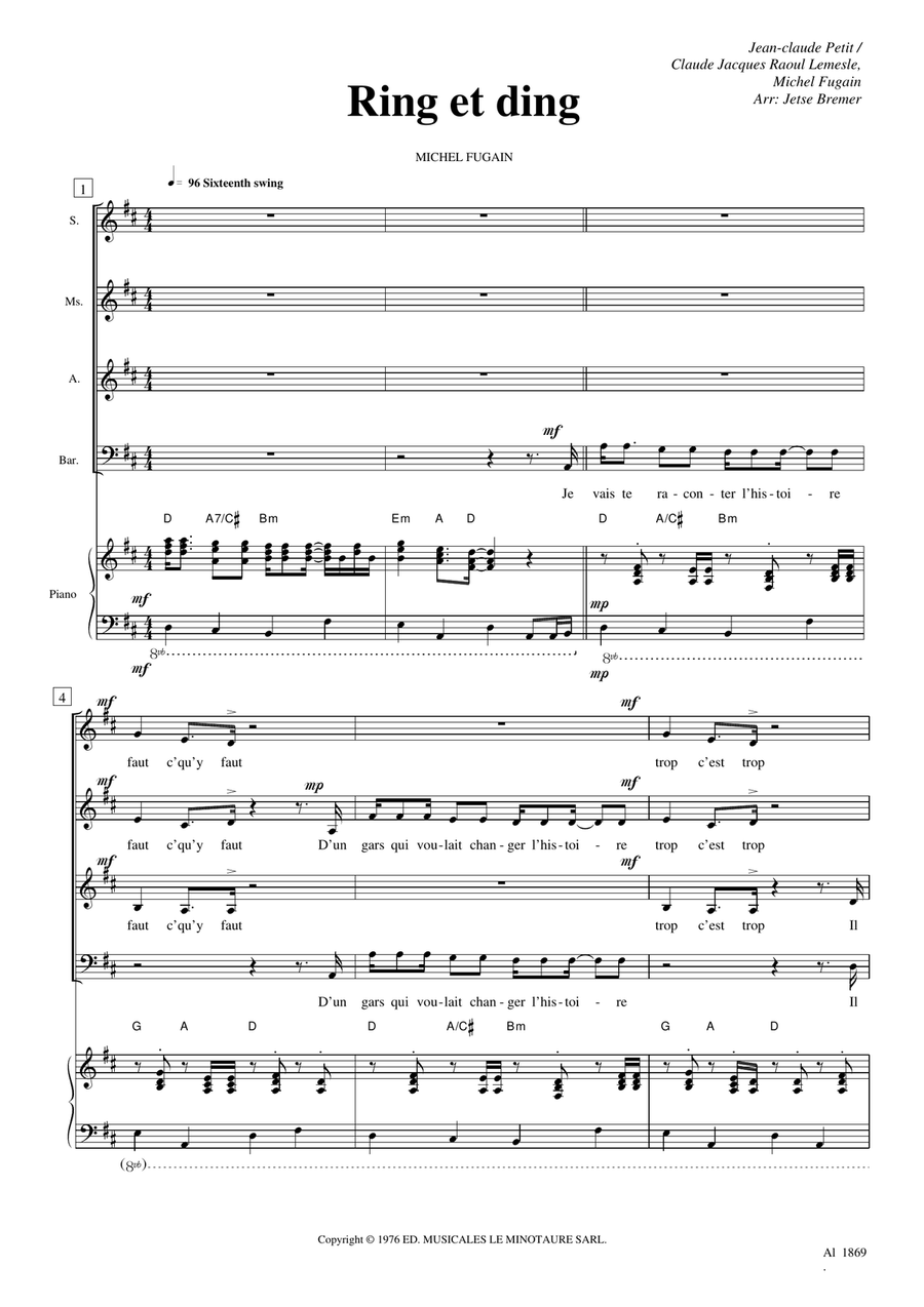 Ring Et Ding Ring Et Ding 4-Part scores gallery preview page 1