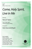 Come, Holy Spirit, Live in Me