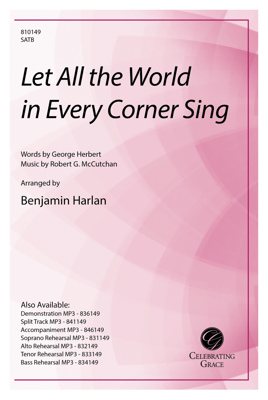 Let All the World in Every Corner Sing 4-Part scores gallery preview page 1