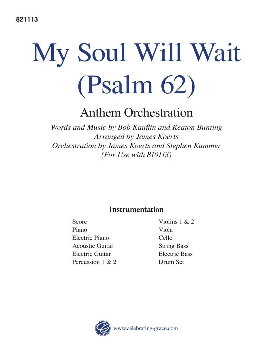 My Soul Will Wait Orchestration 4-Part scores gallery preview page 1