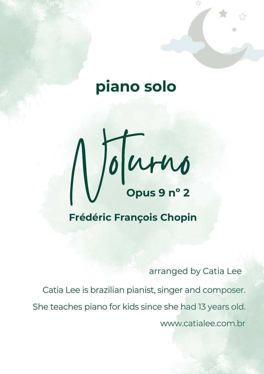 Noturno Opus 9 nº 2 - Chopin for piano solo Piano Solo scores gallery preview page 1
