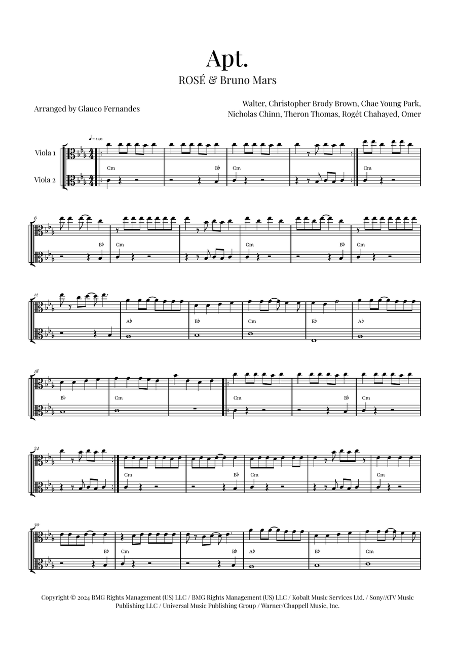 Apt. String Duet scores gallery preview page 1