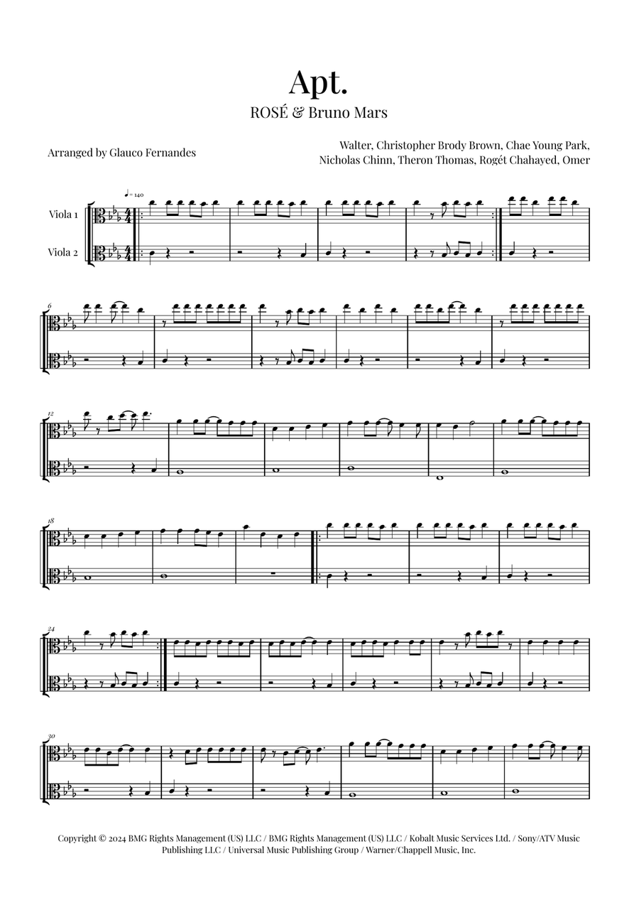 Apt. String Duet scores gallery preview page 1