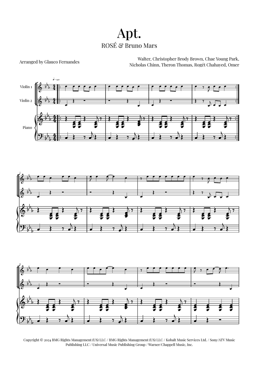 Apt. String Duet scores gallery preview page 1