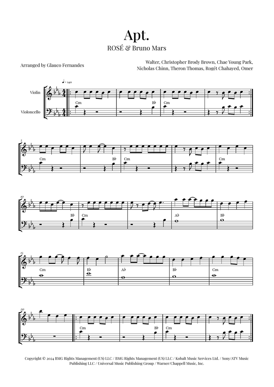 Apt. String Duet scores gallery preview page 1