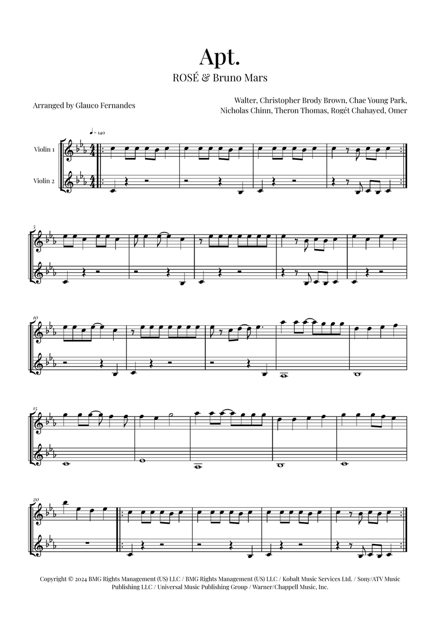 Apt. String Duet scores gallery preview page 1