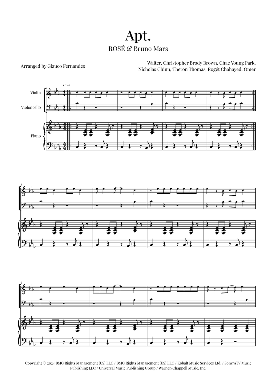 Apt. Piano Trio scores gallery preview page 1