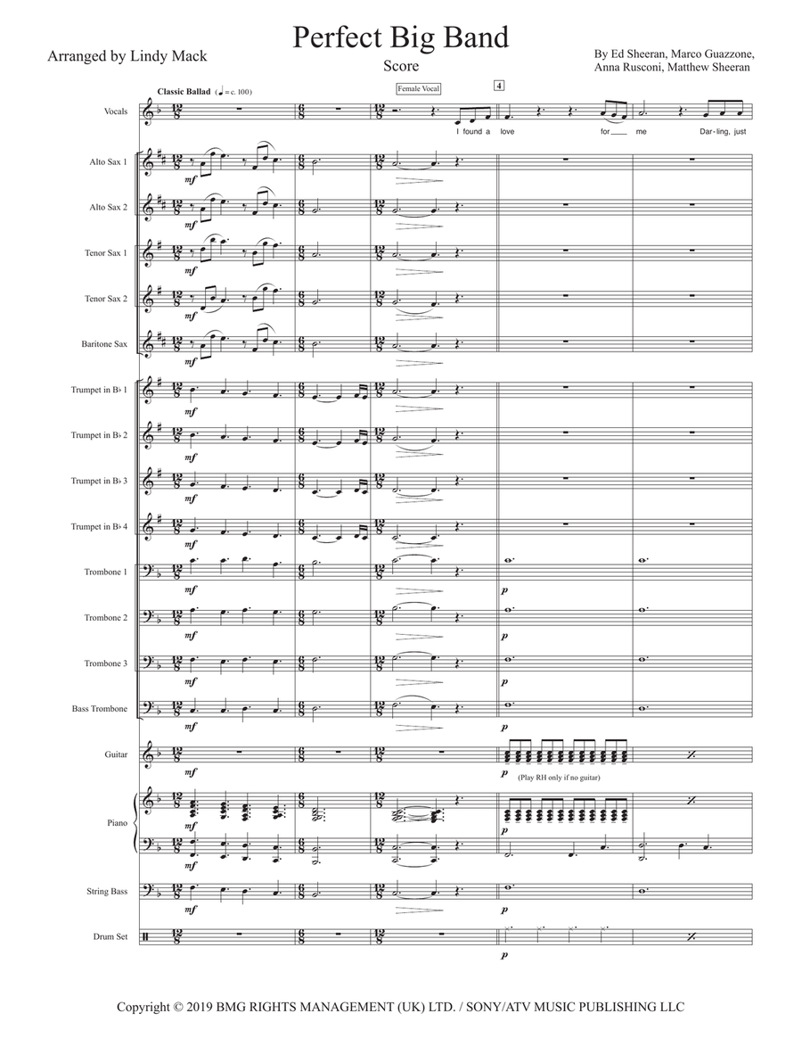 Perfect Symphony Perfect Symphony Jazz Ensemble scores gallery preview page 1