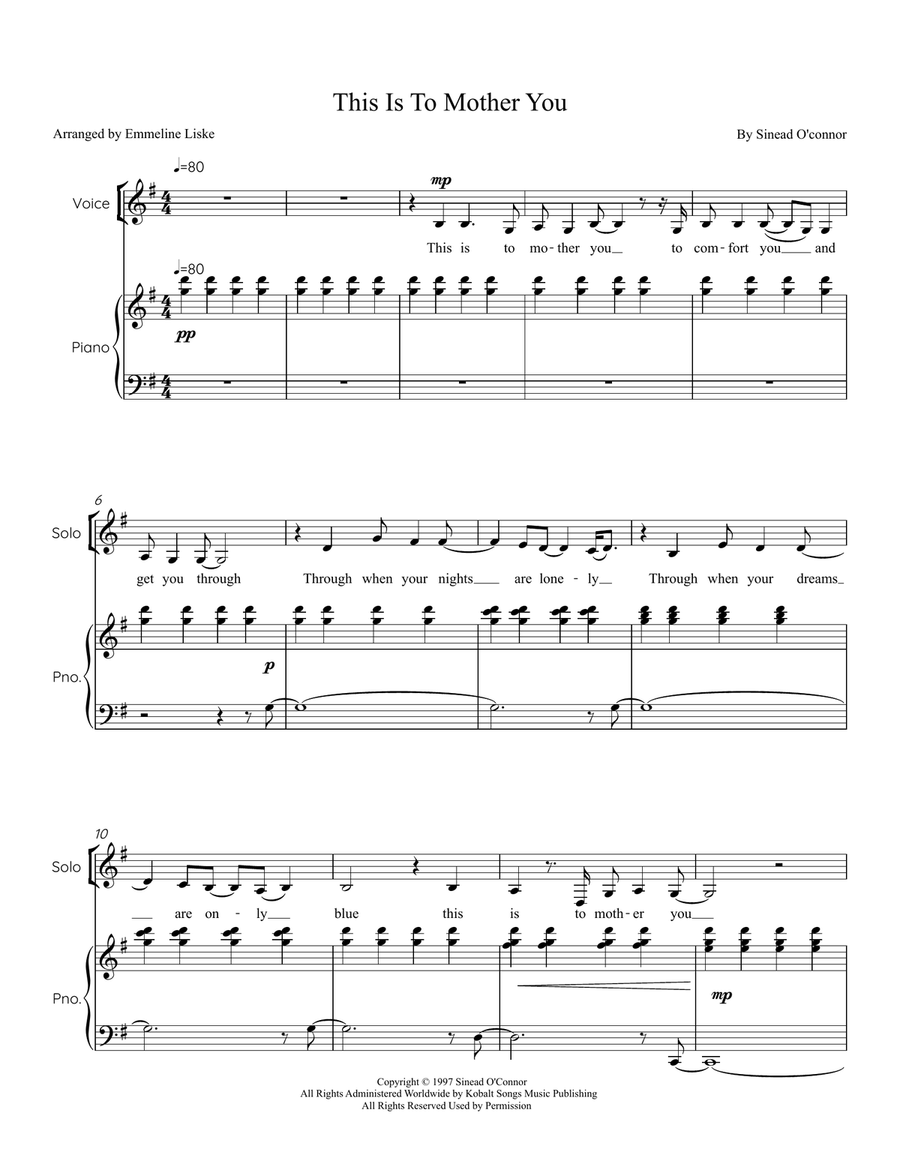 This Is To Mother You This Is To Mother You 4-Part scores gallery preview page 1