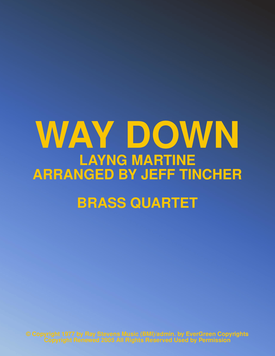 Way Down Way Down Brass Quartet scores gallery preview page 1