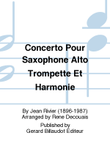 Concerto Pour Saxophone Alto, Trompette Et Winds