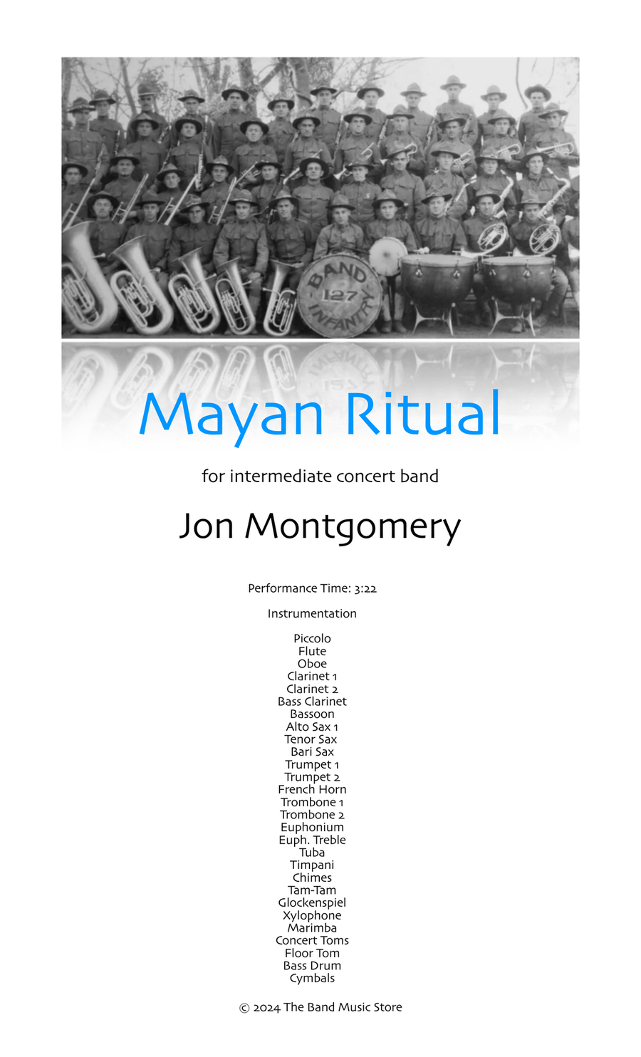 Mayan Ritual Concert Band scores gallery preview page 1