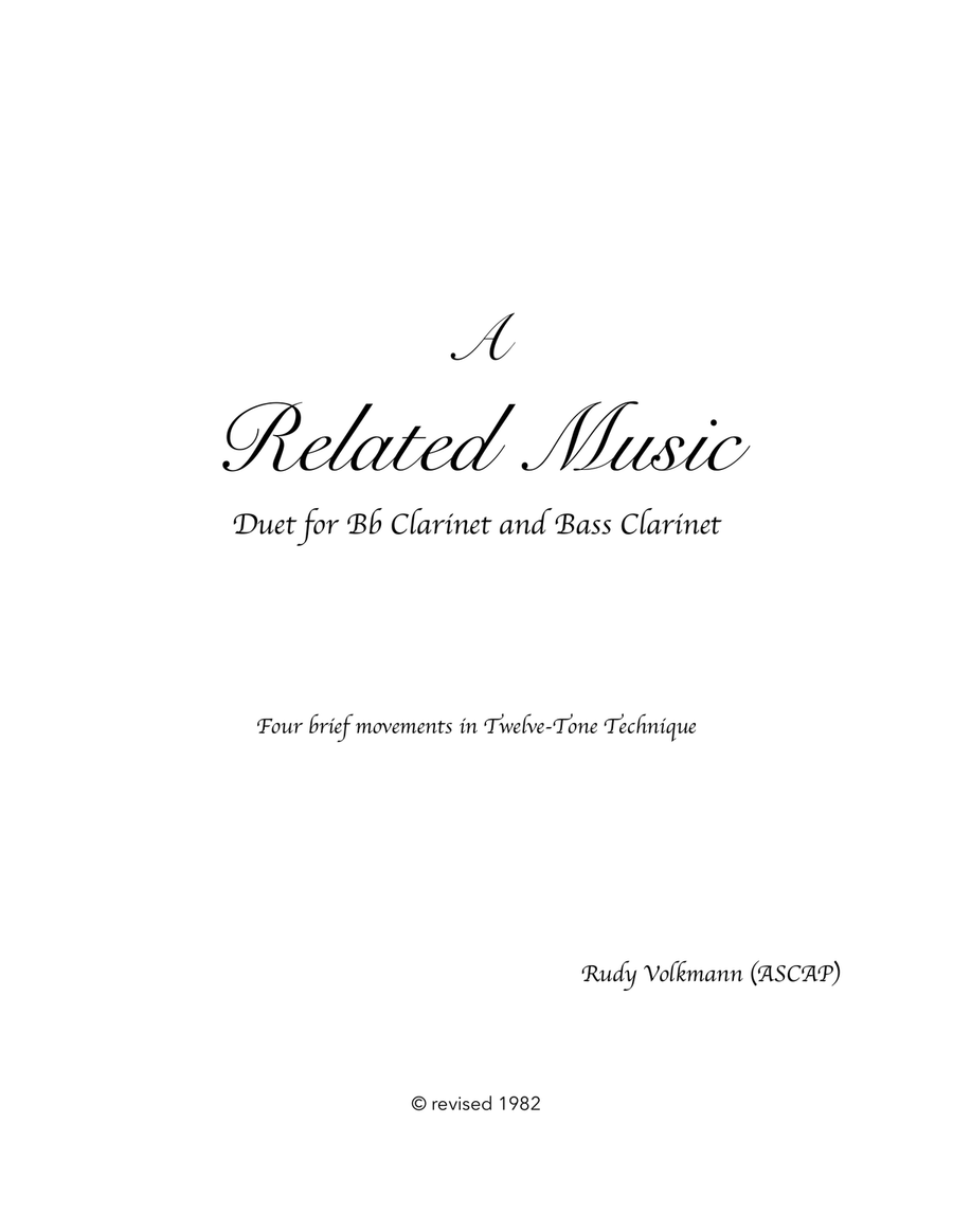 A Related Music A Related Music Woodwind Duet scores gallery preview page 1