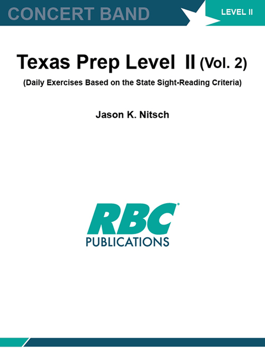 Texas Prep Level II (Vol. 2) Concert Band scores gallery preview page 1