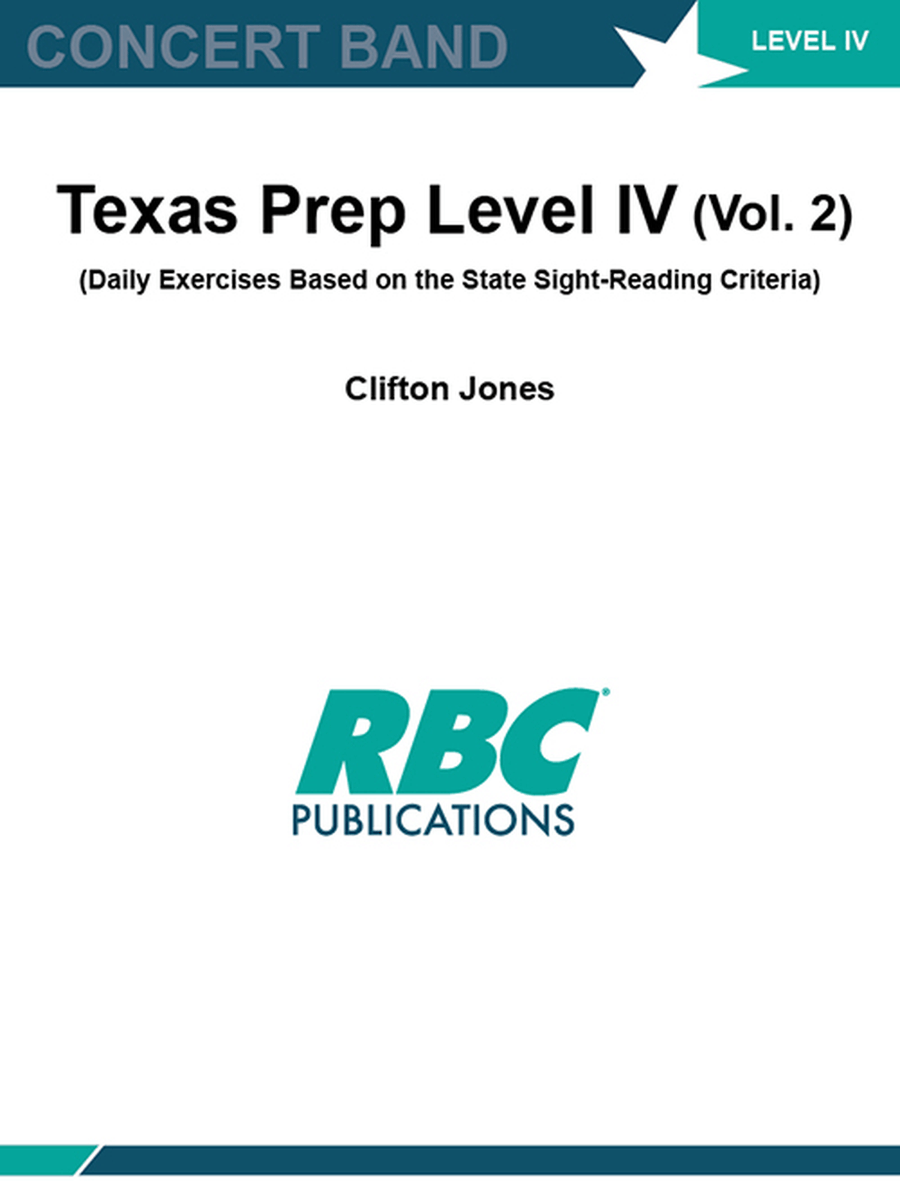 Texas Prep Level IV (Vol. 2) Concert Band scores gallery preview page 1