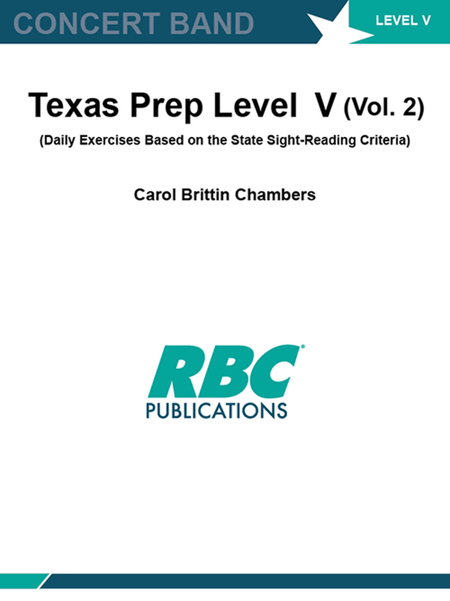 Texas Prep Level V (Vol. 2) Concert Band scores gallery preview page 1
