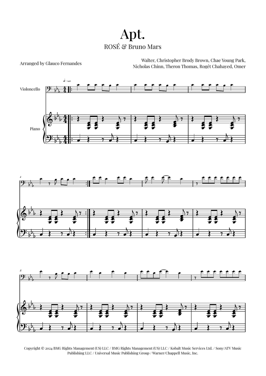Apt. Piano scores gallery preview page 1