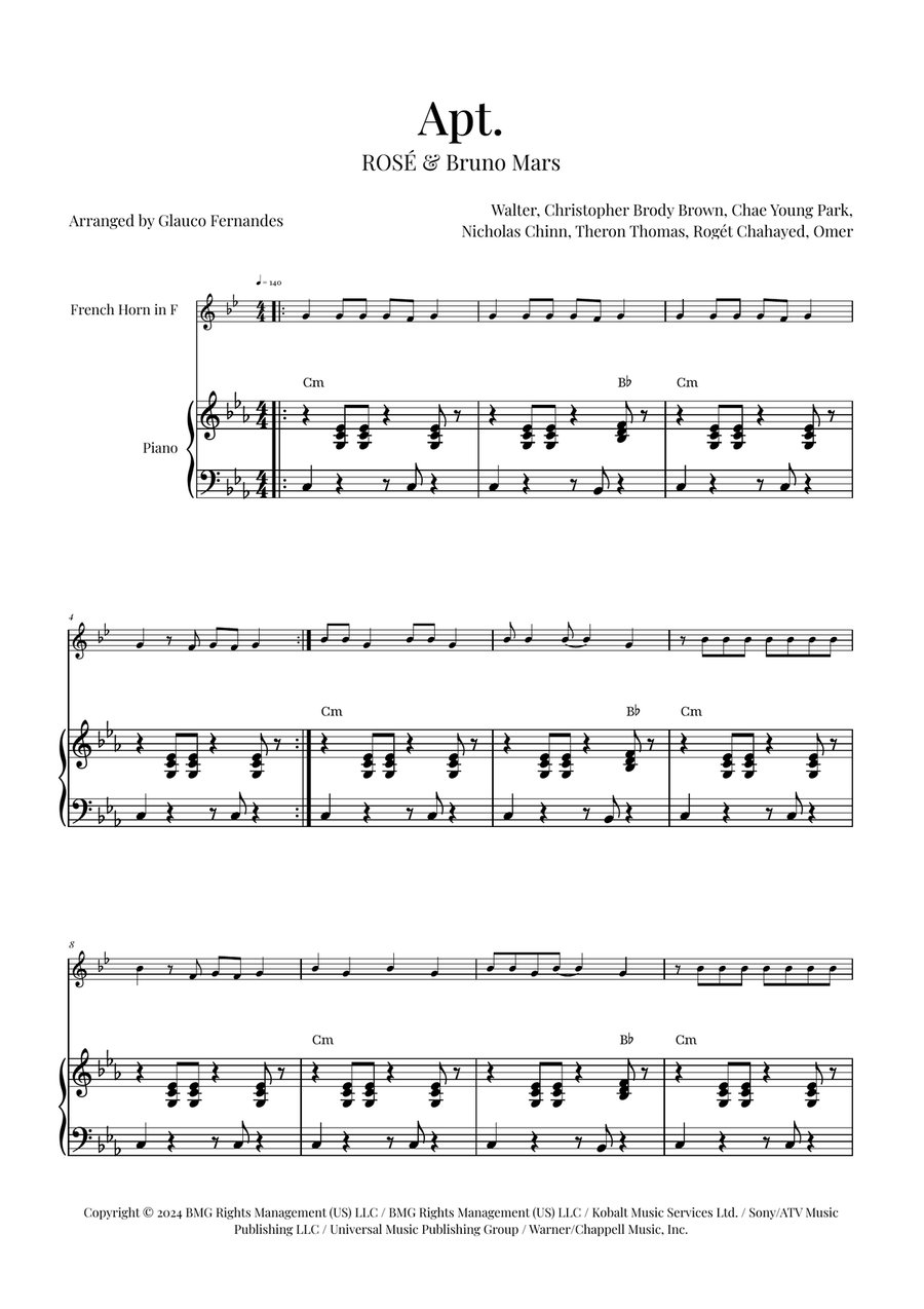 Apt. Piano scores gallery preview page 1